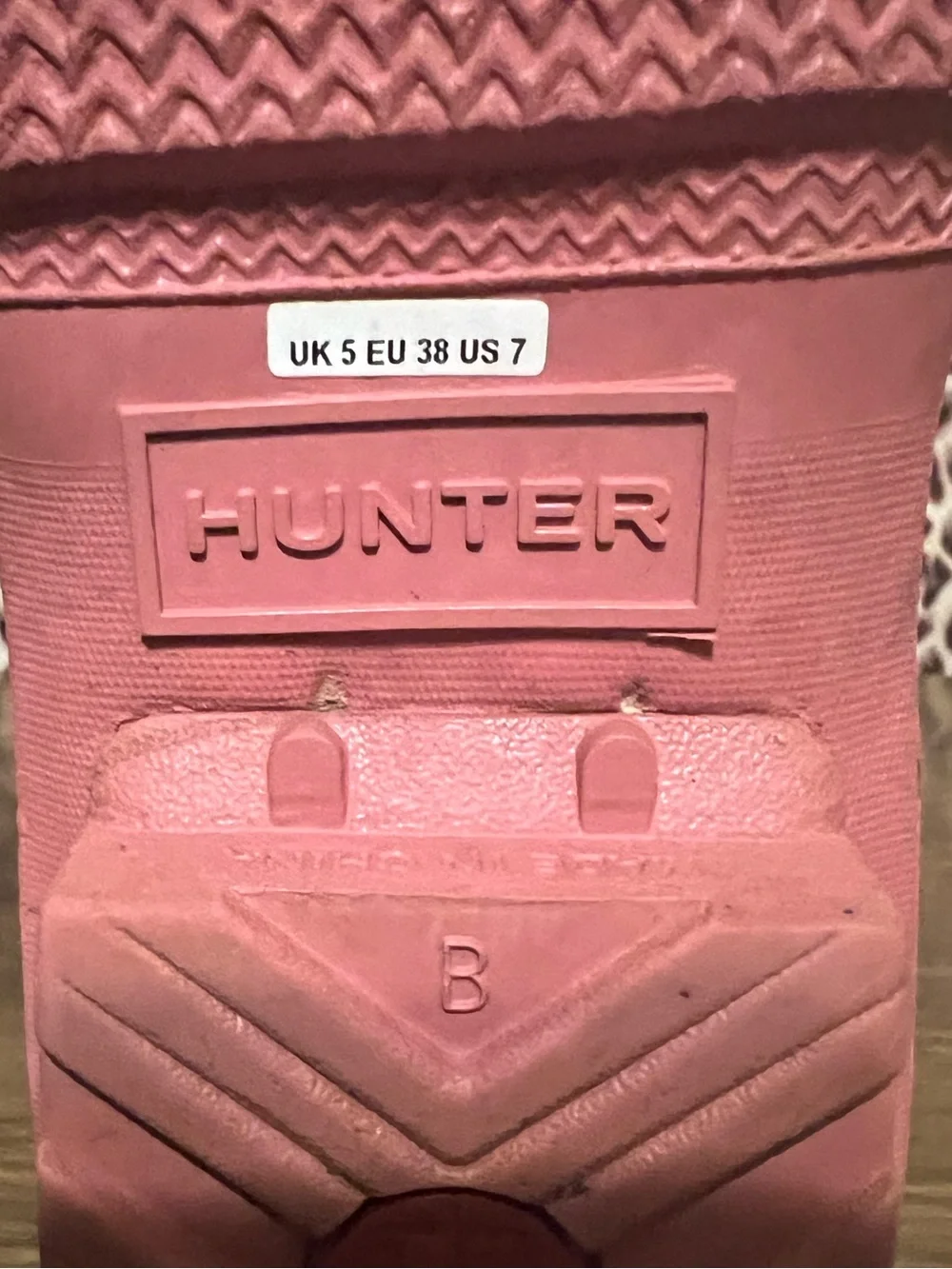 Pink Hunter Rain Boots size 7 EUC